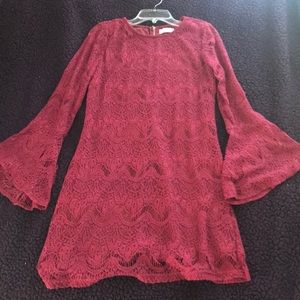 Very nice lace maroon dress